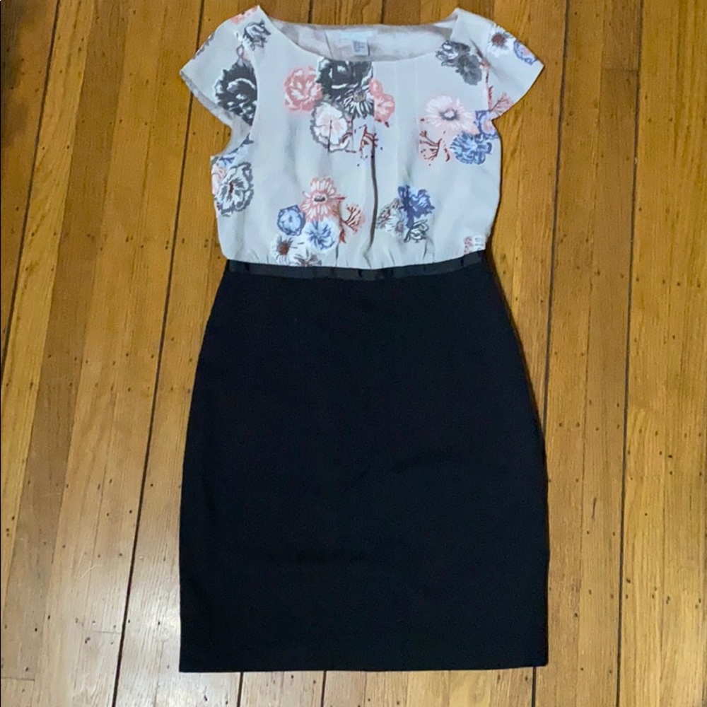 Work chic floral top dress